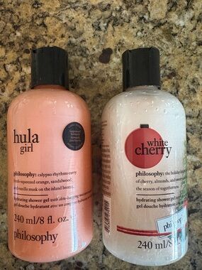 Philosophy Hula Girl & White Cherry Shower Gel Duo - Peach & White